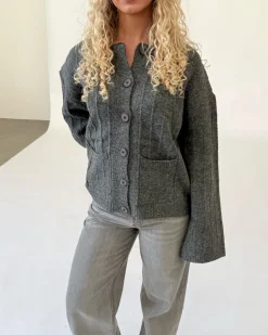LACEY cardigan, grå