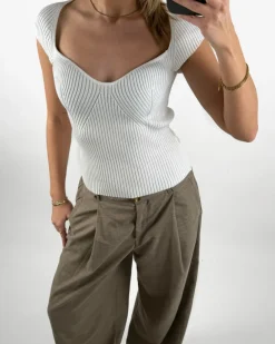 LAINEY top, hvid