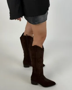 LANA suede støvler, brun
