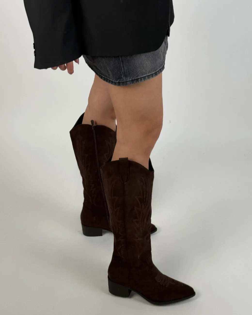 LANA suede støvler, brun
