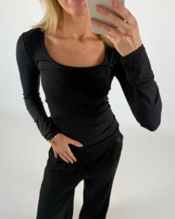 LILLIAN bluse, sort