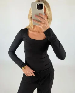 LILLIAN bluse, sort