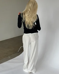 LILLIE langærmet v-hals, sort