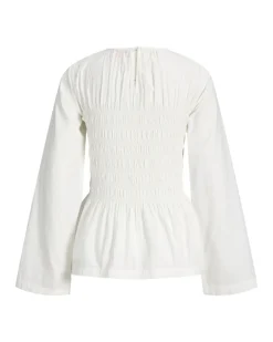 LINA smock bluse, hvid