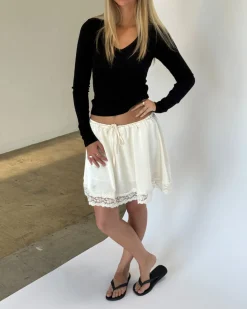 LIZZY nederdel, creme