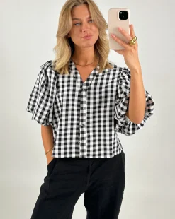 LORELEI bluse, sort