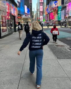 LOS ANGELES hættetrøje, navy