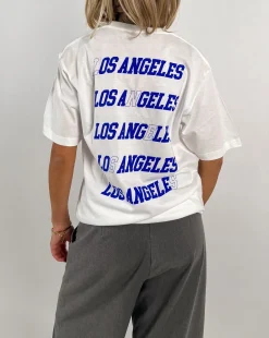 LOS ANGELES t-shirt, hvid/blå