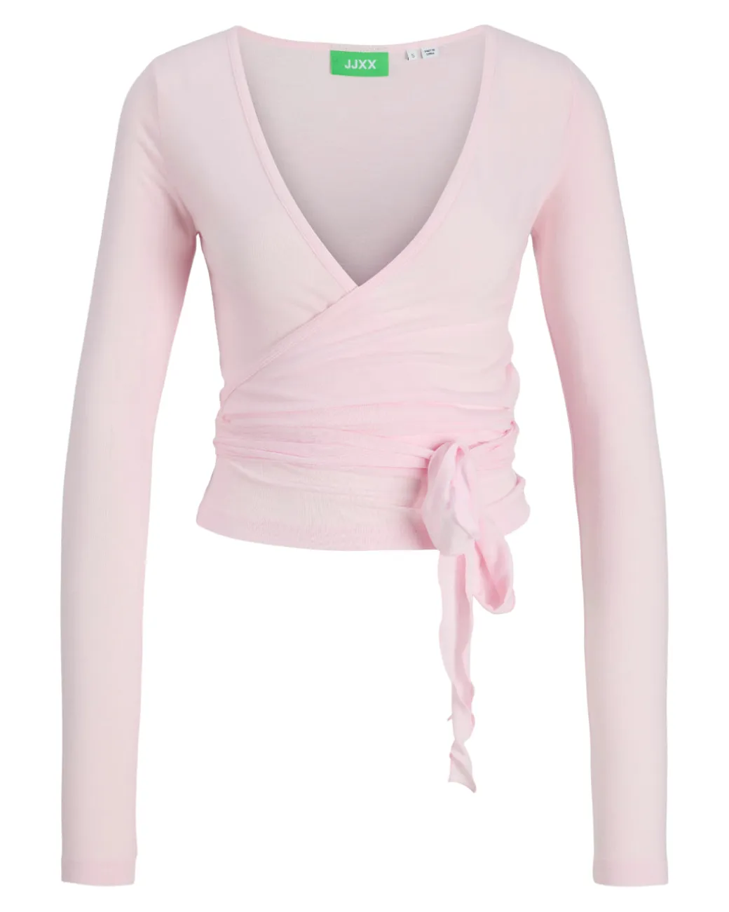 LUNA wrap bluse, lyserød