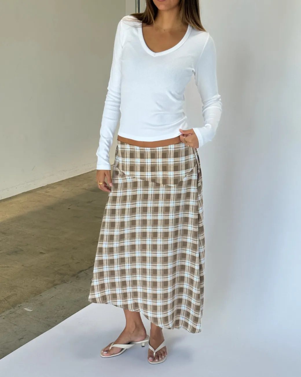 LYNN nederdel, beige