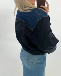 MADDIE bomberjakke, denim