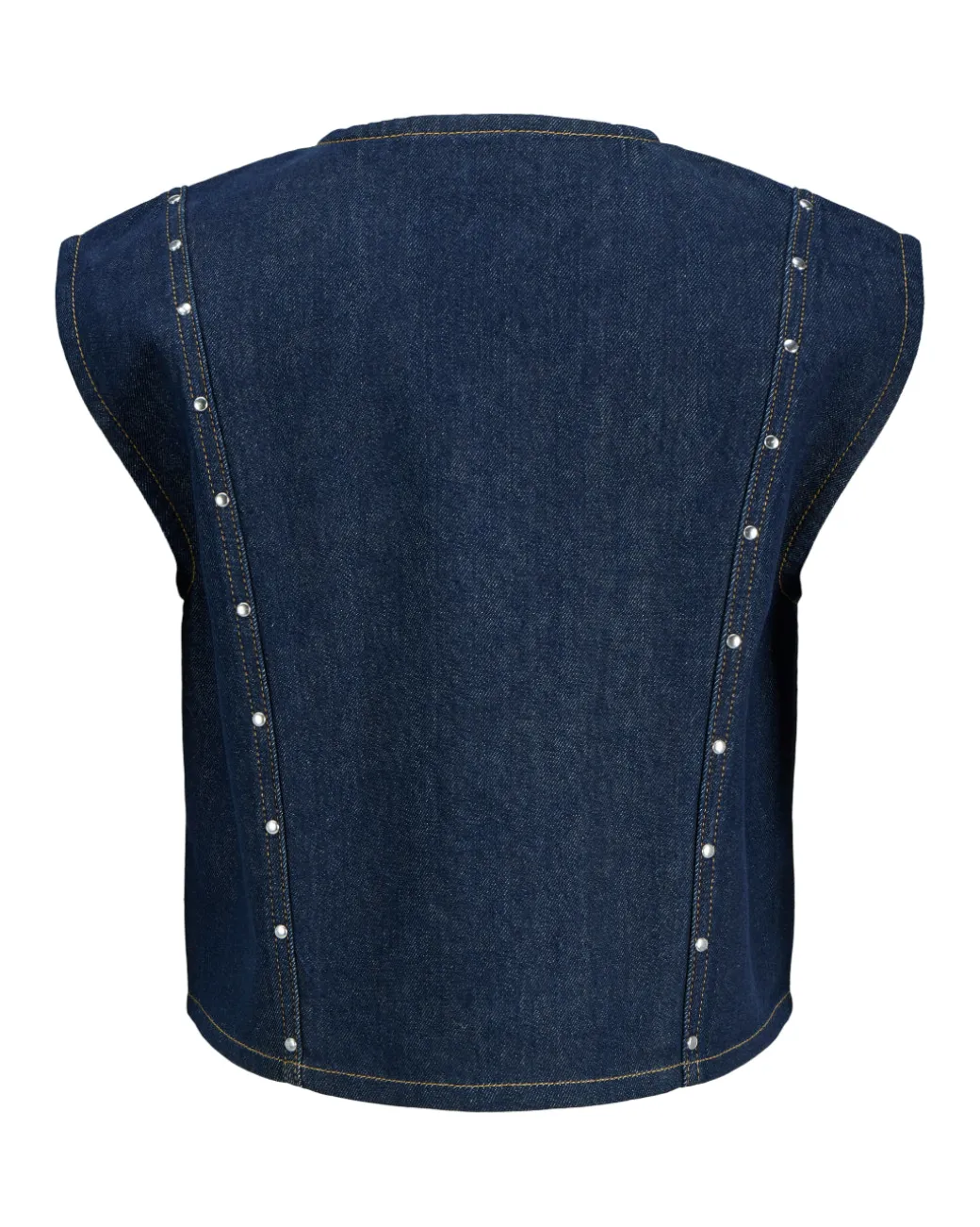 MAE denim top, mørkeblå