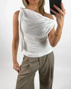 MAISIE off shoulder top, hvid