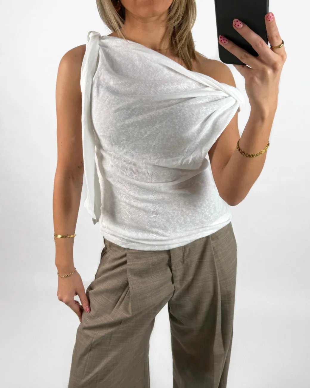 MAISIE off shoulder top, hvid