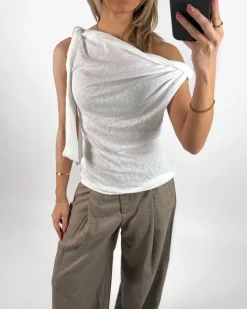 MAISIE off shoulder top, hvid