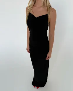 MAJA maxi kjole, sort
