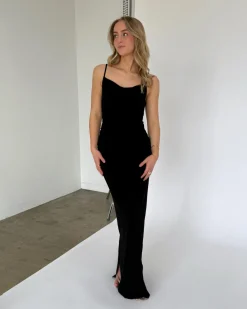 MAJA maxi kjole, sort