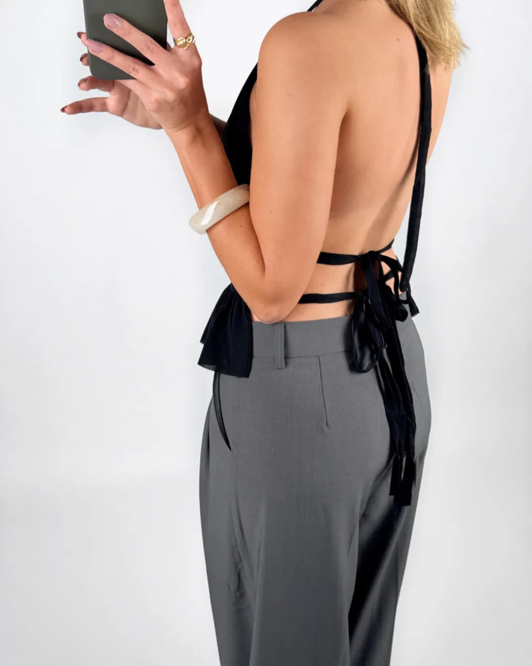 MALANI open back top, sort
