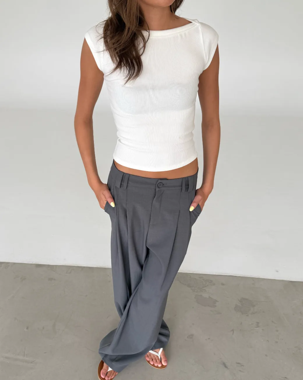 MALIA boatneck t-shirt, hvid