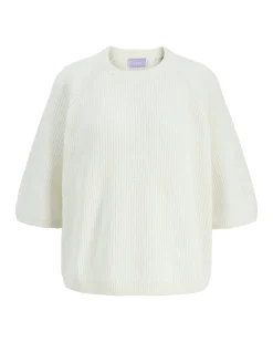 MARGE strik t-shirt, hvid