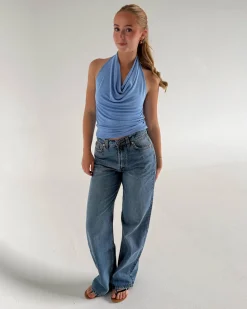 MAVIS top, blå