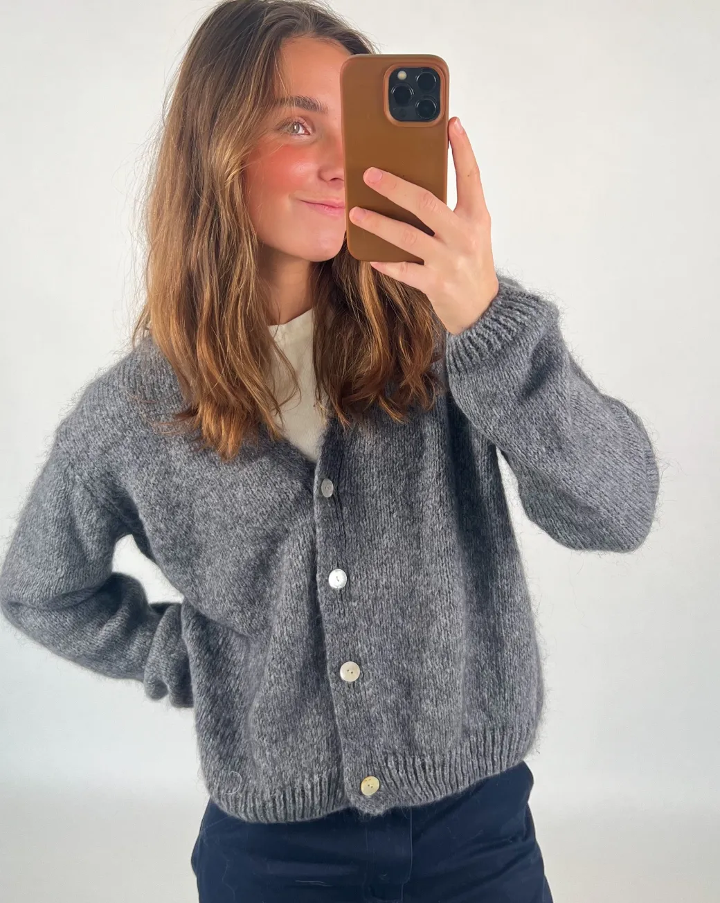MEGAN cardigan, grå