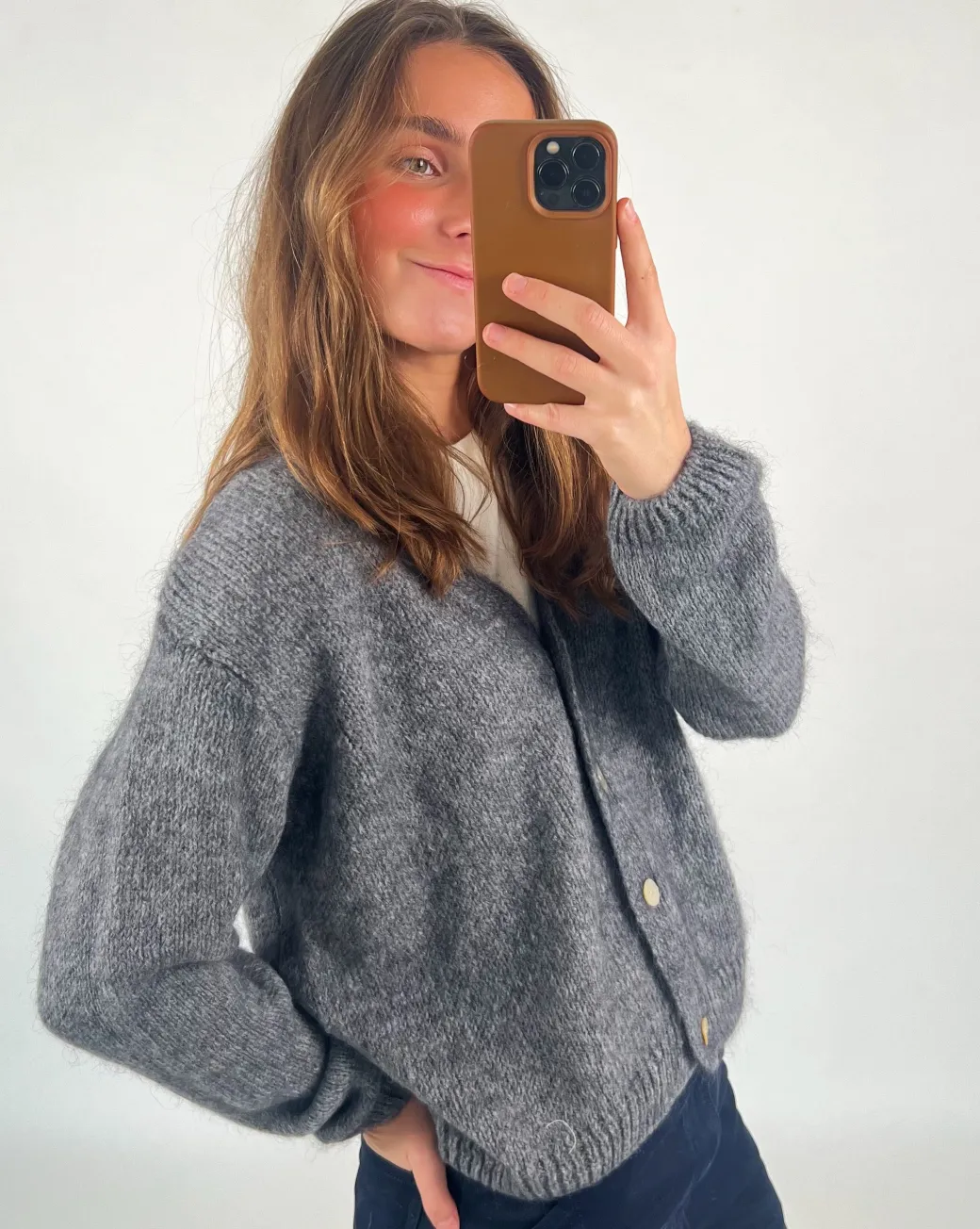 MEGAN cardigan, grå