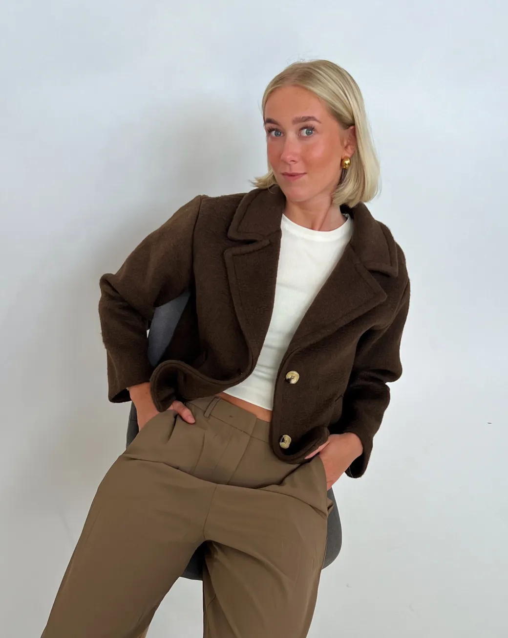 MELANIE jakke, brun