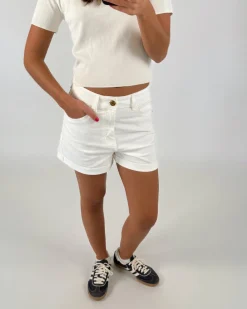 MERLE shorts, hvid