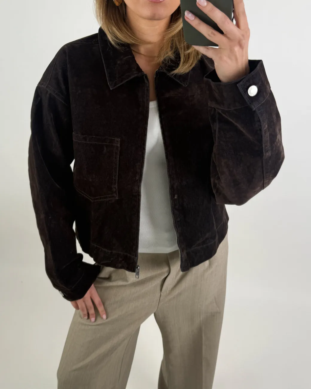 MIA denim jakke, brun