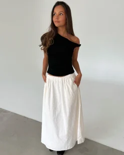 MILENA off shoulder top, sort