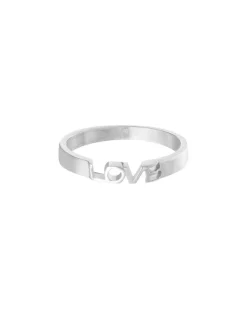 MINI LOVE ring, sølvfarvet