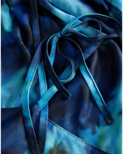MINNA top wrap, blå