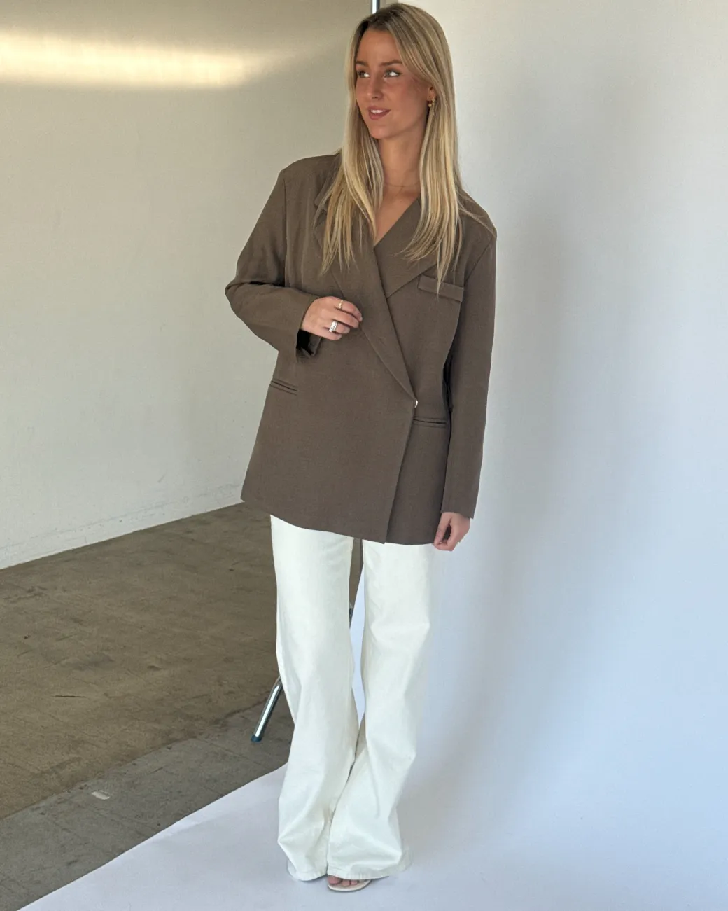 MIRABEL oversized blazer, brun