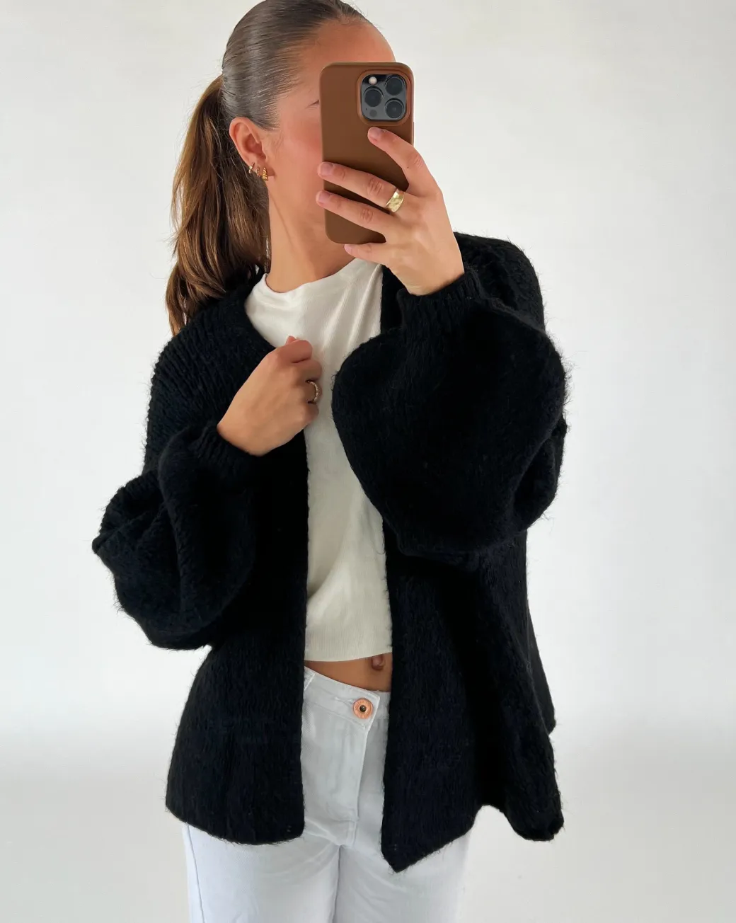 NAIOMI cardigan, sort
