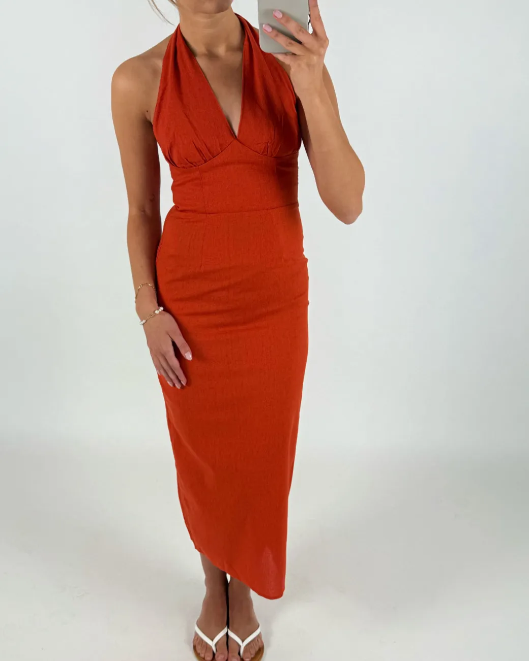 NALANI kjole, orange
