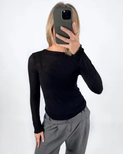 NANCY bluse, sort
