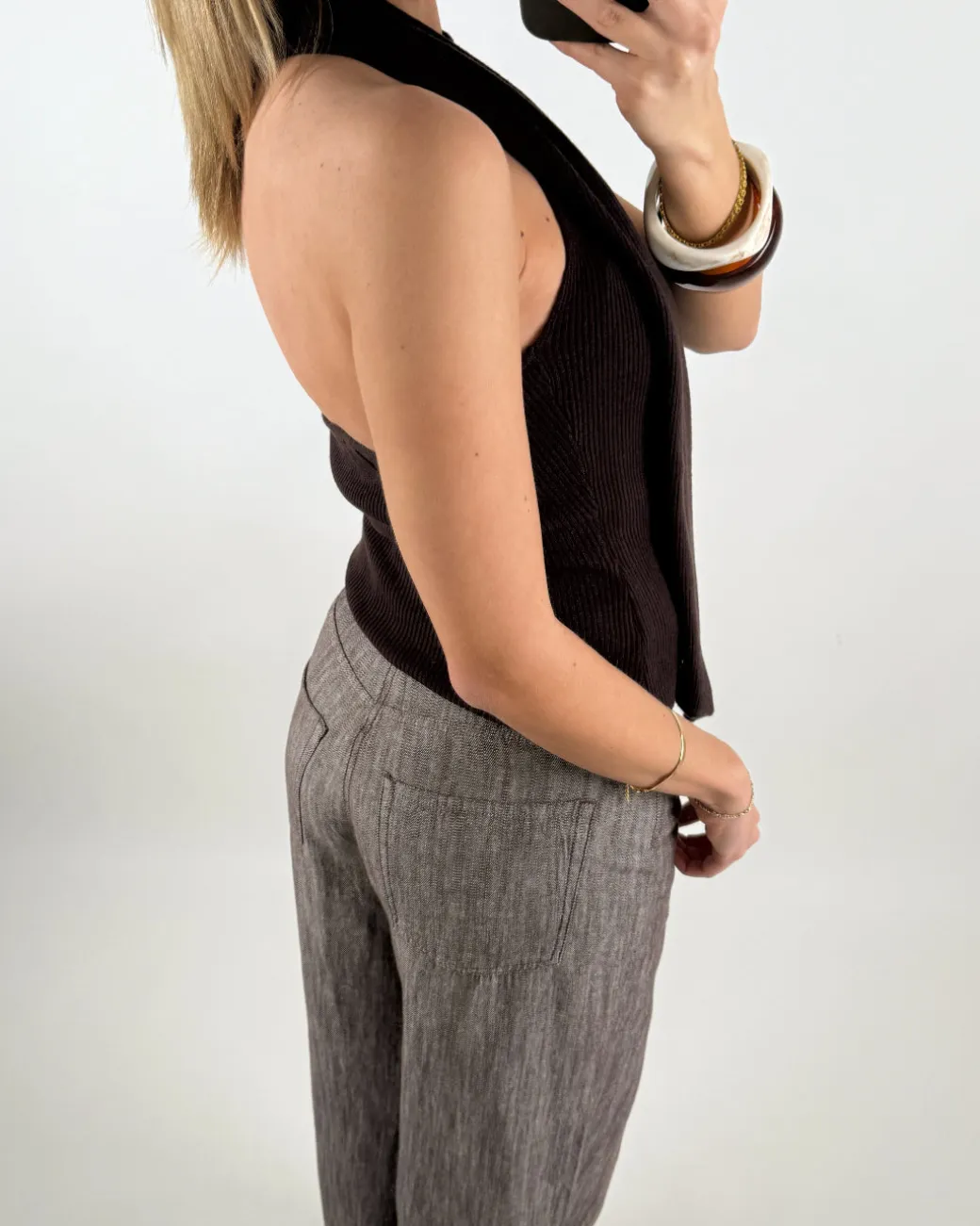 NANINE top, brun