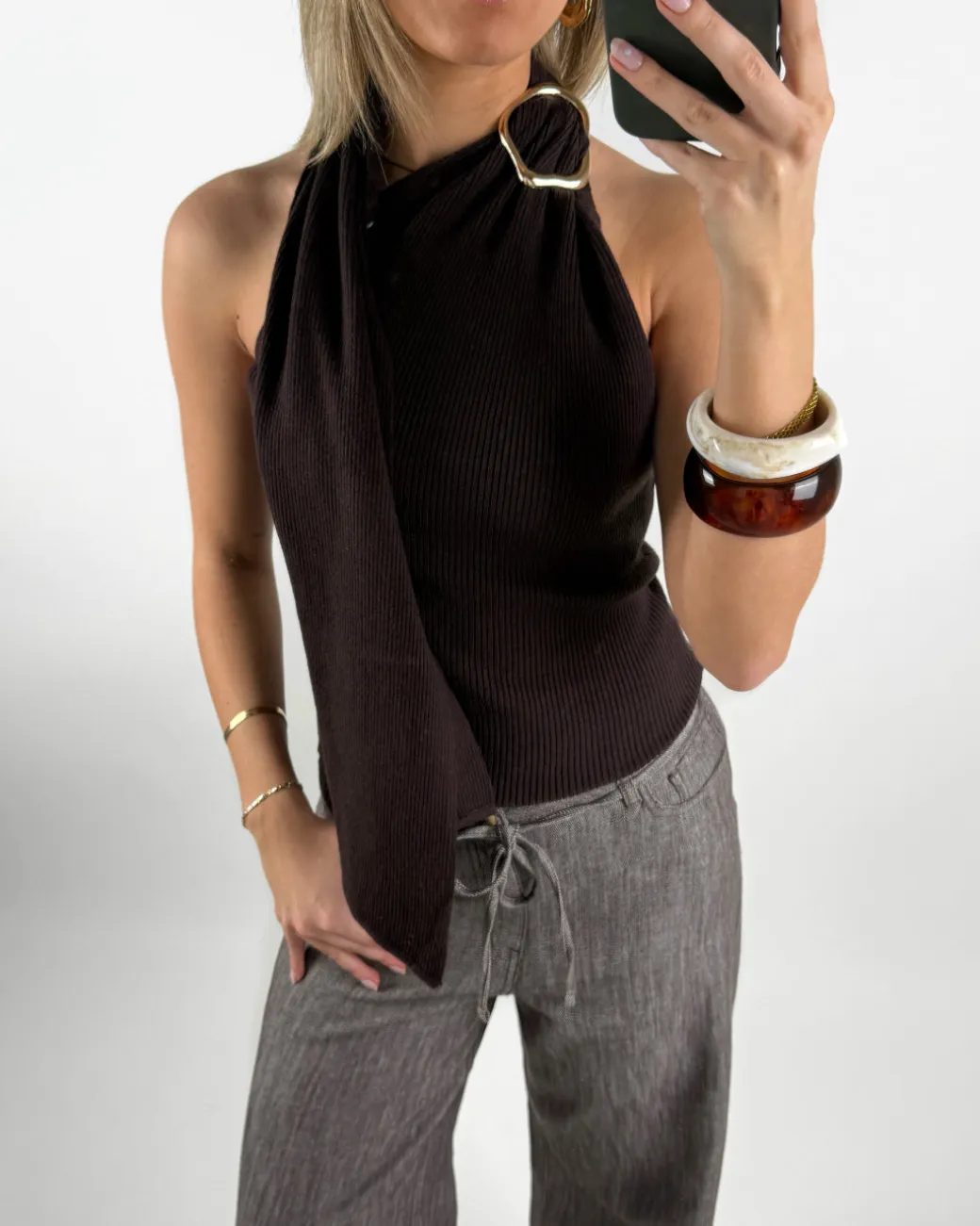 NANINE top, brun
