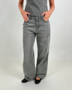NANNA wide leg jeans, grå