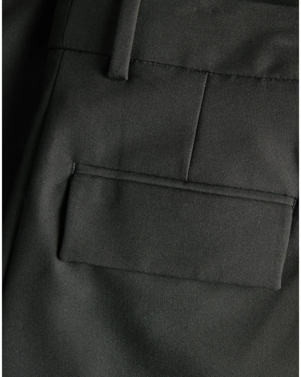 NAOMI low waist bukser, sort
