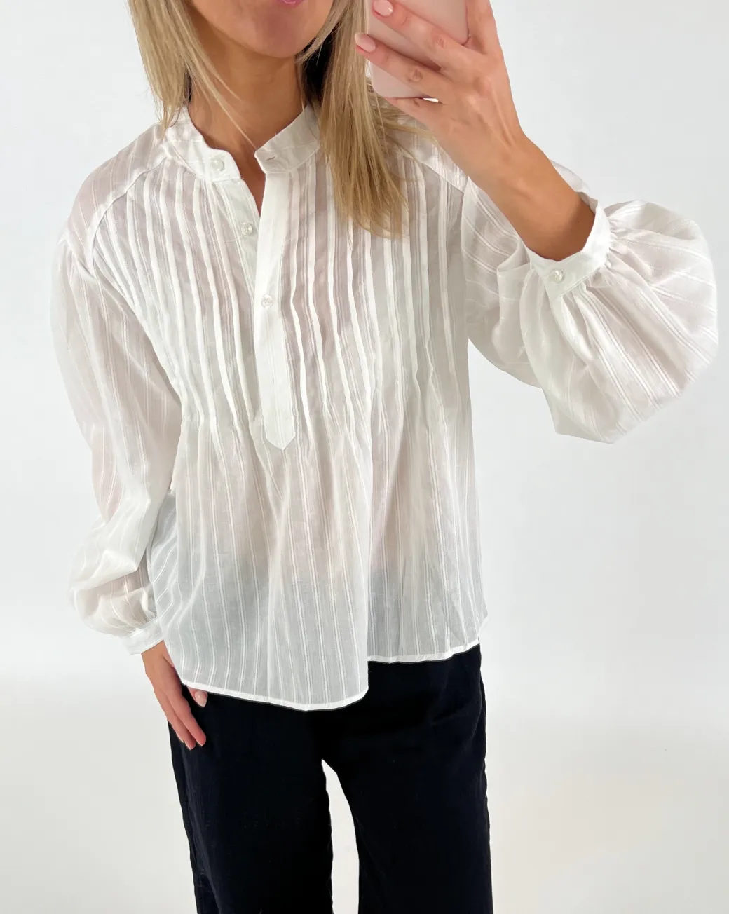 NATALIA skjorte, hvid