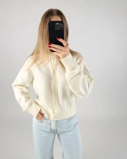 NATALIE strik cardigan, hvid