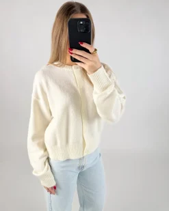 NATALIE strik cardigan, hvid