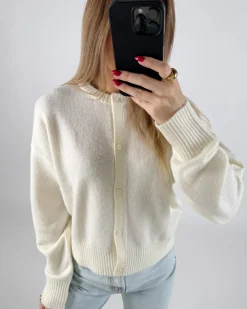 NATALIE strik cardigan, hvid