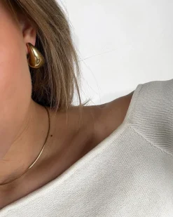 NICOLE øreringe, guldfarvet