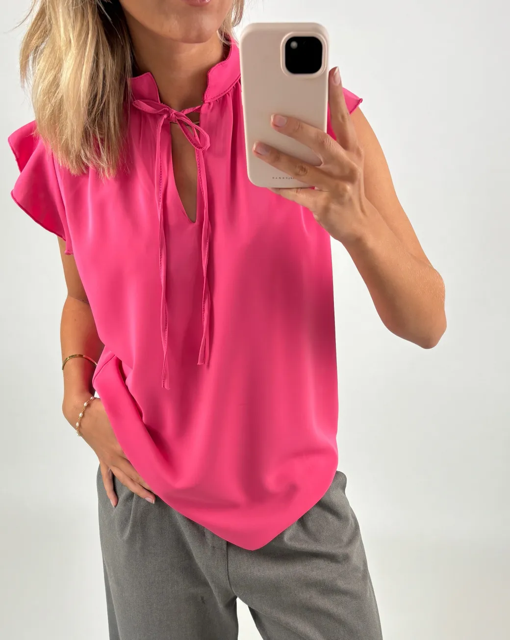 NICOLINE top, pink