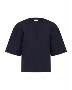 OLEANE kortærmet bluse, navy