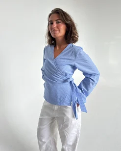 OLIVE skjorte, lyseblå