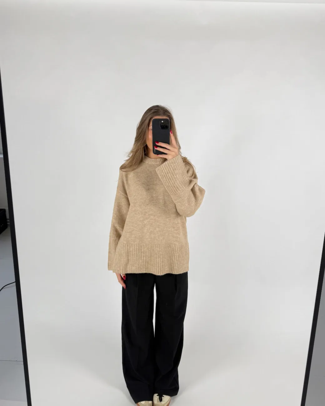 OLLIE strik, beige